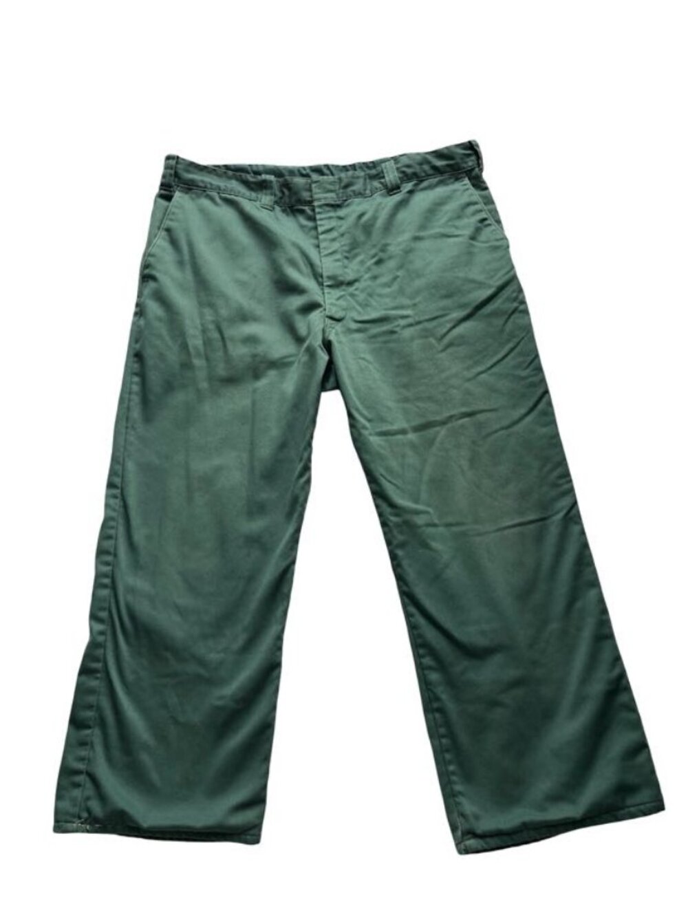 Vintage Big Ben Workwear Pants Deep Green Carpenter Style Utility Pants Cropped